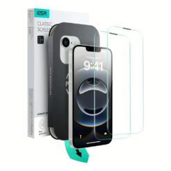ESR รุ่น UltraFit Classic Screen Protector - ฟิล์มกระจก iPhone 16e/14/13/13 Pro - สี Clear (แพ็ค 2 ชิ้น)