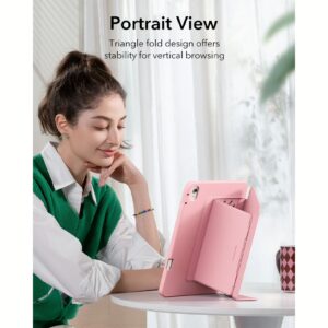ESR รุ่น Flip Magnetic Case (Pencil Holder) - เคส iPad 11" (A16/2025), iPad 10.9" (10th/2022) - สี Pink