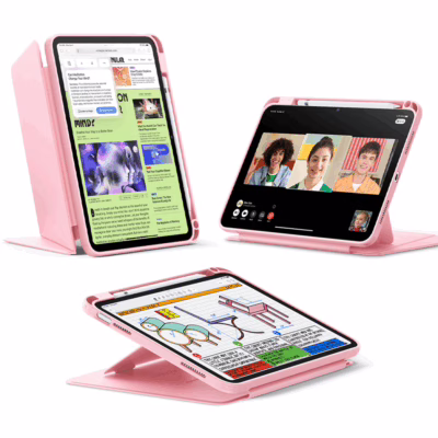 ESR รุ่น Flip Magnetic Case (Pencil Holder) - เคส iPad 11" (A16/2025), iPad 10.9" (10th/2022) - สี Pink