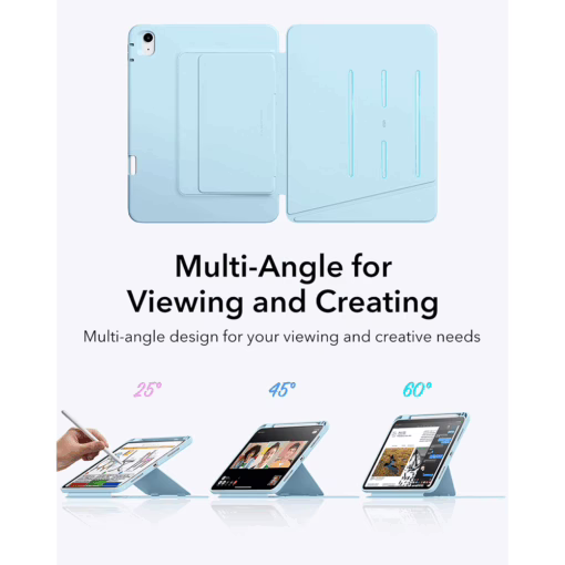 ESR รุ่น Flip Magnetic Case (Pencil Holder) - เคส iPad 11" (A16/2025), iPad 10.9" (10th/2022) - สี Sky Blue