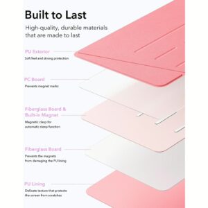 ESR รุ่น Flip Magnetic Case (Pencil Holder) - เคส iPad 11" (A16/2025), iPad 10.9" (10th/2022) - สี Watermelon Red