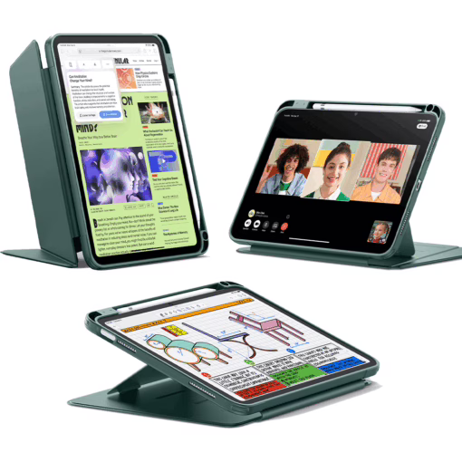 ESR รุ่น Flip Magnetic Case (Pencil Holder) - เคส iPad 11" (A16/2025), iPad 10.9" (10th/2022) - สี Midnight Green