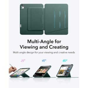 ESR รุ่น Flip Magnetic Case (Pencil Holder) - เคส iPad 11" (A16/2025), iPad 10.9" (10th/2022) - สี Midnight Green