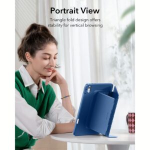 ESR รุ่น Flip Magnetic Case (Pencil Holder) - เคส iPad 11" (A16/2025), iPad 10.9" (10th/2022) - สี Navy Blue