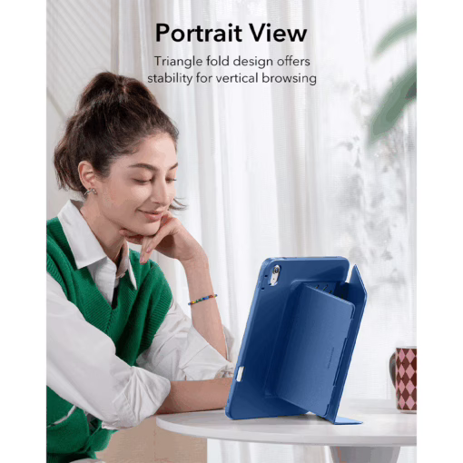 ESR รุ่น Flip Magnetic Case (Pencil Holder) - เคส iPad 11" (A16/2025), iPad 10.9" (10th/2022) - สี Navy Blue