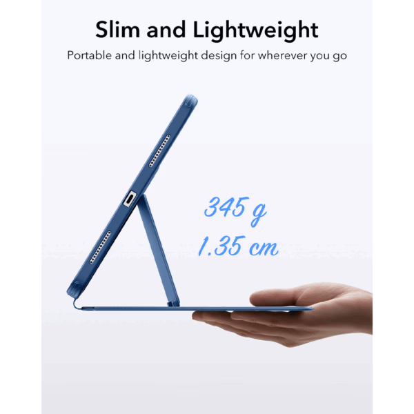 ESR รุ่น Flip Magnetic Case (Pencil Holder) - เคส iPad 11" (A16/2025), iPad 10.9" (10th/2022) - สี Navy Blue