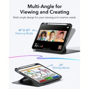 ESR รุ่น Flip Magnetic Case (Pencil Holder) - เคส iPad 11" (A16/2025), iPad 10.9" (10th/2022) - สี Black