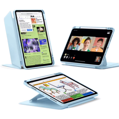 ESR รุ่น Flip Magnetic Case (Pencil Holder) - เคส iPad Air 11" (2025/2024), iPad Air 10.9" (5th/4th Gen) - สี Sky Blue
