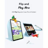 ESR รุ่น Flip Magnetic Case (Pencil Holder) - เคส iPad Air 11" (2025/2024), iPad Air 10.9" (5th/4th Gen) - สี Sky Blue