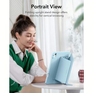 ESR รุ่น Flip Magnetic Case (Pencil Holder) - เคส iPad Air 11" (2025/2024), iPad Air 10.9" (5th/4th Gen) - สี Sky Blue