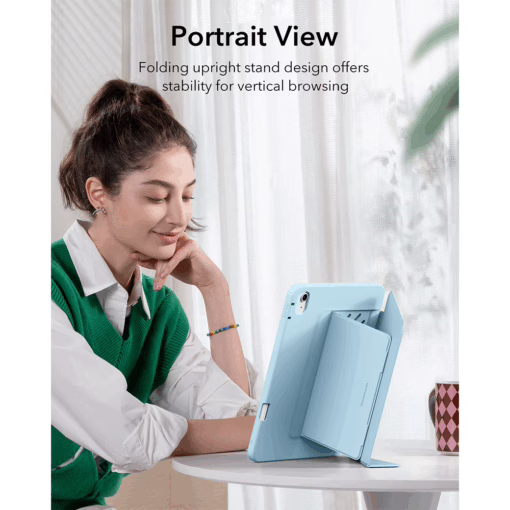 ESR รุ่น Flip Magnetic Case (Pencil Holder) - เคส iPad Air 11" (2025/2024), iPad Air 10.9" (5th/4th Gen) - สี Sky Blue