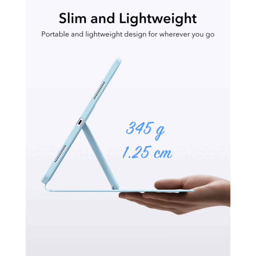 ESR รุ่น Flip Magnetic Case (Pencil Holder) - เคส iPad Air 11" (2025/2024), iPad Air 10.9" (5th/4th Gen) - สี Sky Blue
