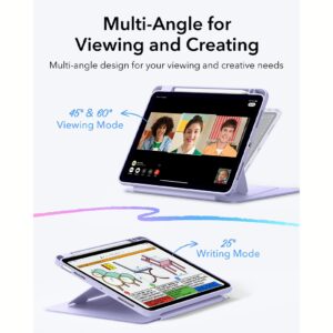 ESR รุ่น Flip Magnetic Case (Pencil Holder) - เคส iPad Air 11" (2025/2024), iPad Air 10.9" (5th/4th Gen) - สี Purple