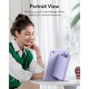 ESR รุ่น Flip Magnetic Case (Pencil Holder) - เคส iPad Air 11" (2025/2024), iPad Air 10.9" (5th/4th Gen) - สี Purple