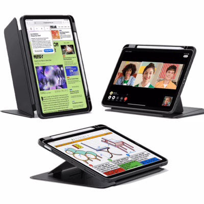 ESR รุ่น Flip Magnetic Case (Pencil Holder) - เคส iPad Air 11" (2025/2024), iPad Air 10.9" (5th/4th Gen) - สี Black