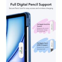ESR รุ่น Flip Magnetic Case (Pencil Holder) - เคส iPad Air 11" (2025/2024), iPad Air 10.9" (5th/4th Gen) - สี Navy Blue