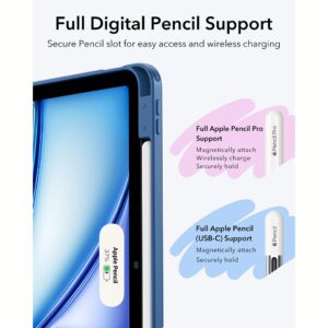 ESR รุ่น Flip Magnetic Case (Pencil Holder) - เคส iPad Air 11" (2025/2024), iPad Air 10.9" (5th/4th Gen) - สี Navy Blue