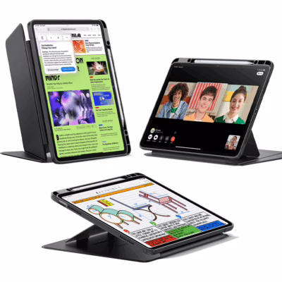 ESR รุ่น Flip Magnetic Case (Pencil Holder) - เคส iPad Air 13" (2025/2024) - สี Black