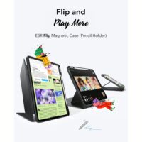ESR รุ่น Flip Magnetic Case (Pencil Holder) - เคส iPad Air 13" (2025/2024) - สี Black