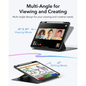 ESR รุ่น Flip Magnetic Case (Pencil Holder) - เคส iPad Air 13" (2025/2024) - สี Black