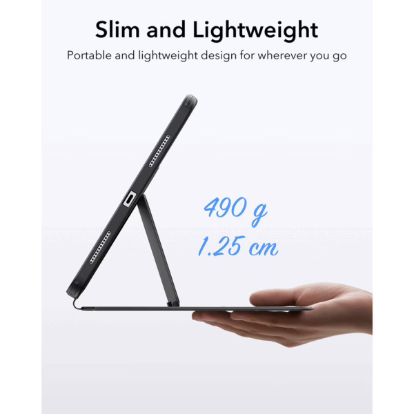 ESR รุ่น Flip Magnetic Case (Pencil Holder) - เคส iPad Air 13" (2025/2024) - สี Black