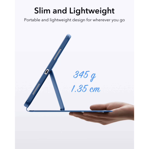 ESR รุ่น Flip Magnetic Case (Pencil Holder) - เคส iPad Air 13" (2025/2024) - สี Navy Blue