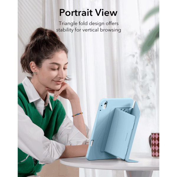 ESR รุ่น Flip Magnetic Case (Pencil Holder) - เคส iPad Air 13" (2025/2024) - สี Sky Blue