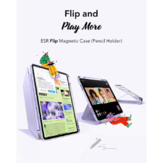 ESR รุ่น Flip Magnetic Case (Pencil Holder) - เคส iPad Air 13" (2025/2024) - สี Purple - Image 3