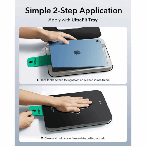 ESR รุ่น UltraFit Classic Screen Protector - ฟิล์มกระจก iPad 11" (A16/2025), iPad 10.9" (10th/2022) - สี Clear (แพ็ค 2 ชิ้น)