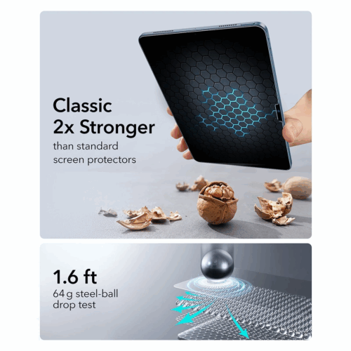ESR รุ่น UltraFit Classic Screen Protector - ฟิล์มกระจก iPad 11" (A16/2025), iPad 10.9" (10th/2022) - สี Clear (แพ็ค 2 ชิ้น)