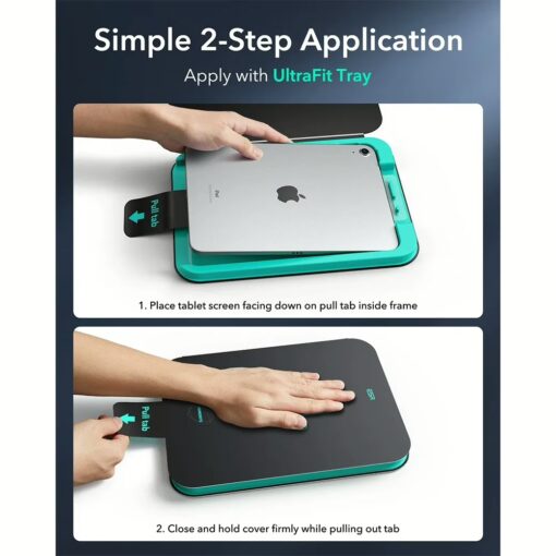 ESR รุ่น UltraFit Armorite-Screen Protector - ฟิล์มกระจก iPad 11" (A16/2025), iPad 10.9" (10th/2022) - สี Clear (แพ็ค 2 ชิ้น) - Image 4