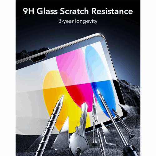 ESR รุ่น UltraFit Armorite-Screen Protector - ฟิล์มกระจก iPad 11" (A16/2025), iPad 10.9" (10th/2022) - สี Clear (แพ็ค 2 ชิ้น)