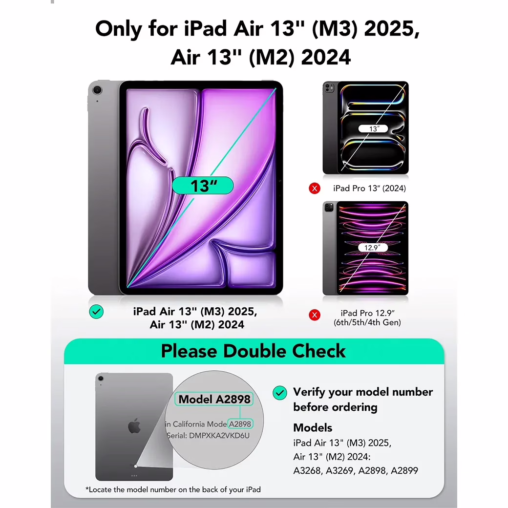 ESR รุ่น UltraFit Classic Screen Protector - ฟิล์มกระจก iPad Air 13" (2025/2024) - สี Clear (แพ็ค 2 ชิ้น) 2 ESR รุ่น UltraFit Classic Screen Protector - ฟิล์มกระจก iPad Air 13" (2025/2024) - สี Clear (แพ็ค 2 ชิ้น) - Image 2