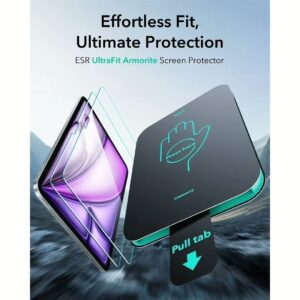ESR รุ่น UltraFit Armorite-Screen Protector - ฟิล์มกระจก iPad Air 13" (2025/2024) - สี Clear (แพ็ค 2 ชิ้น) 11 ESR รุ่น UltraFit Armorite-Screen Protector - ฟิล์มกระจก iPad Air 13" (2025/2024) - สี Clear (แพ็ค 2 ชิ้น)