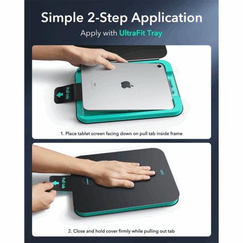 ESR รุ่น UltraFit Armorite-Screen Protector - ฟิล์มกระจก iPad Air 13" (2025/2024) - สี Clear (แพ็ค 2 ชิ้น)