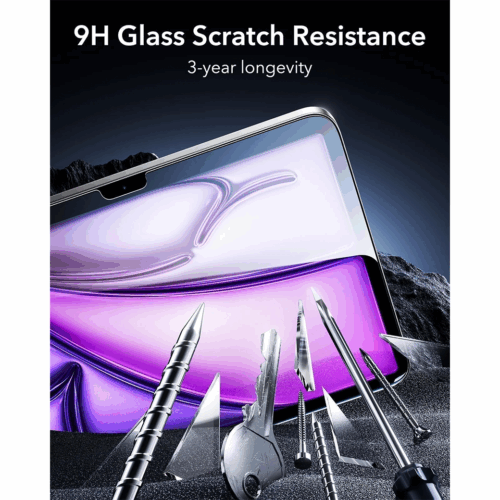 ESR รุ่น UltraFit Armorite-Screen Protector - ฟิล์มกระจก iPad Air 13" (2025/2024) - สี Clear (แพ็ค 2 ชิ้น)