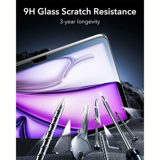 ESR รุ่น UltraFit Armorite-Screen Protector - ฟิล์มกระจก iPad Air 13" (2025/2024) - สี Clear (แพ็ค 2 ชิ้น) - Image 7