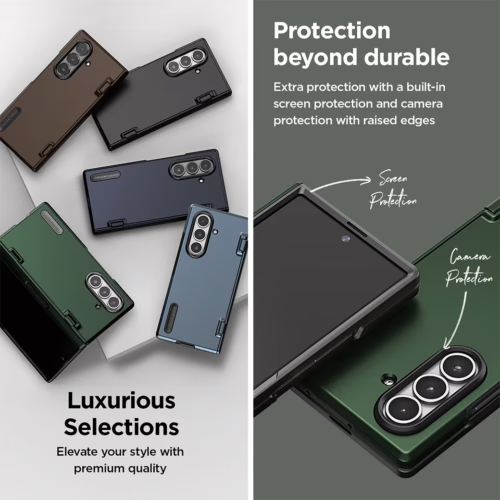 VRS รุ่น Terra Guard Modern Halo - เคส Galaxy Z Fold 7 - สี Metallic Green - Image 6