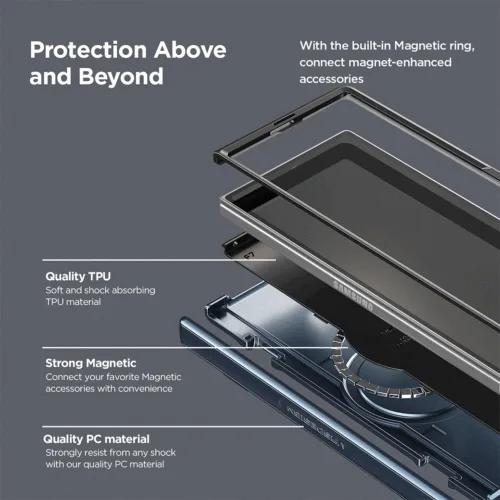 VRS รุ่น Terra Guard Modern Halo - เคส Galaxy Z Fold 7 - สี Ice Blue