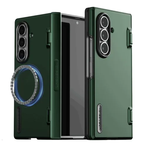 VRS รุ่น Terra Guard Modern Halo - เคส Galaxy Z Fold 7 - สี Metallic Green