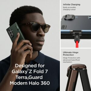 VRS รุ่น Terra Guard Modern Halo 360 - เคส Galaxy Z Fold 7 - สี Navy