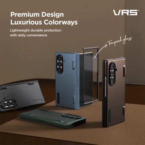 VRS รุ่น Terra Guard Modern Halo 360 - เคส Galaxy Z Fold 7 - สี Navy