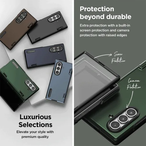VRS รุ่น Terra Guard Modern Halo 360 - เคส Galaxy Z Fold 7 - สี Navy