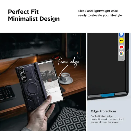 VRS รุ่น Terra Guard Active - เคส Galaxy Z Fold 7 - สี Black