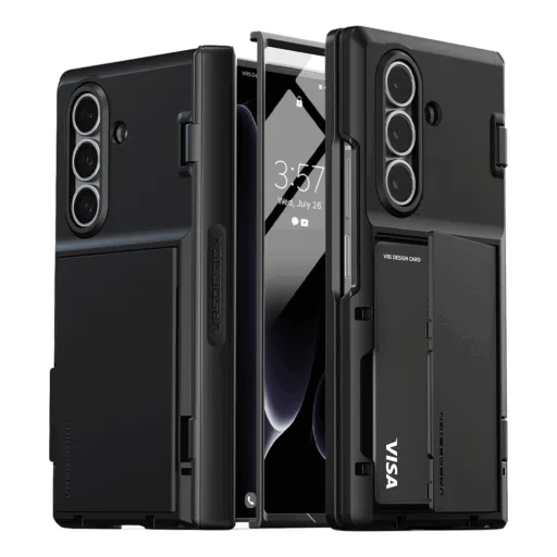 VRS รุ่น Modern Go 360 - เคส Galaxy Z Fold 7 - สี Black