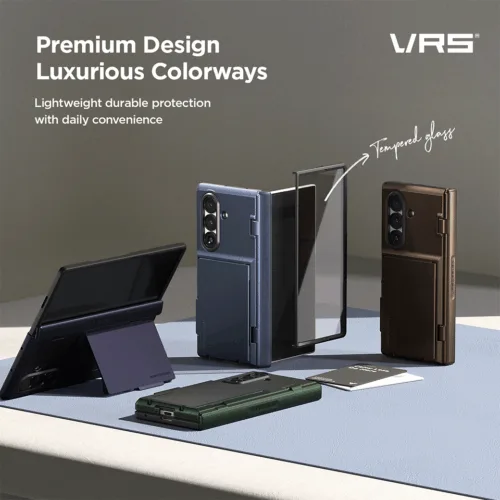 VRS รุ่น Modern Go 360 - เคส Galaxy Z Fold 7 - สี Black