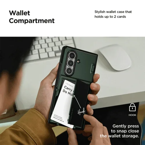 VRS รุ่น Modern Go 360 - เคส Galaxy Z Fold 7 - สี Black
