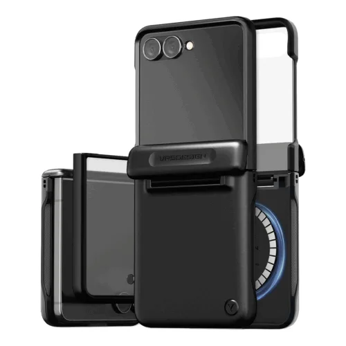 VRS รุ่น Terra Guard Modern Halo - เคส Galaxy Z Flip 7 - สี Black