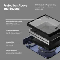 VRS รุ่น Terra Guard Modern Halo - เคส Galaxy Z Flip 7 - สี Black