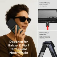 VRS รุ่น Terra Guard Modern Halo - เคส Galaxy Z Flip 7 - สี Black